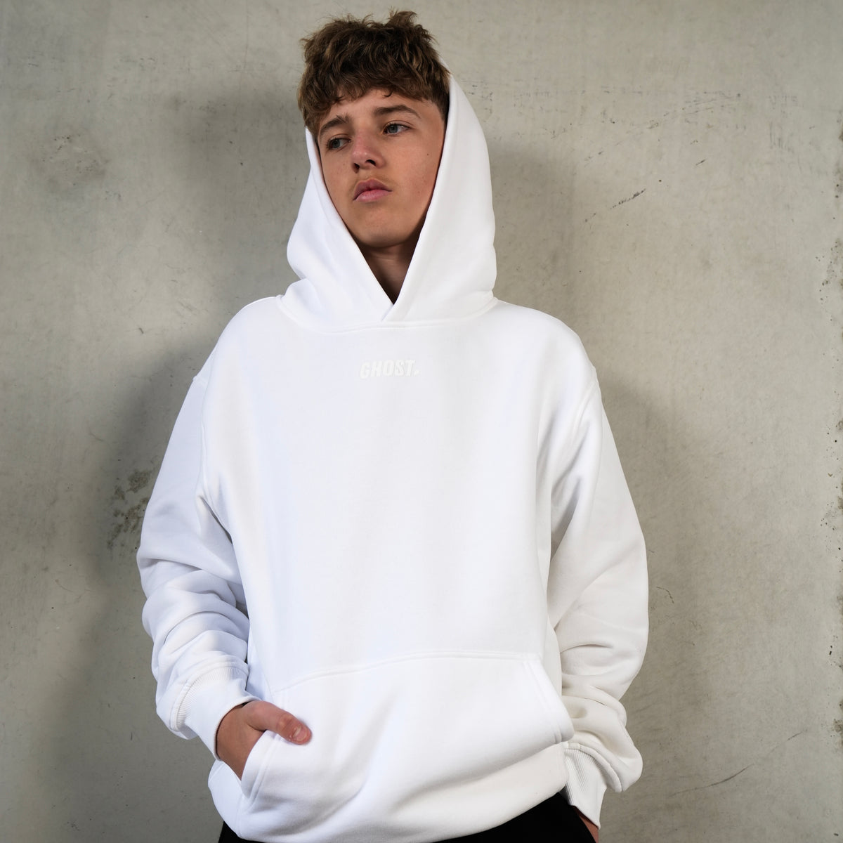 SIGNATURE Hoodie Ivory White